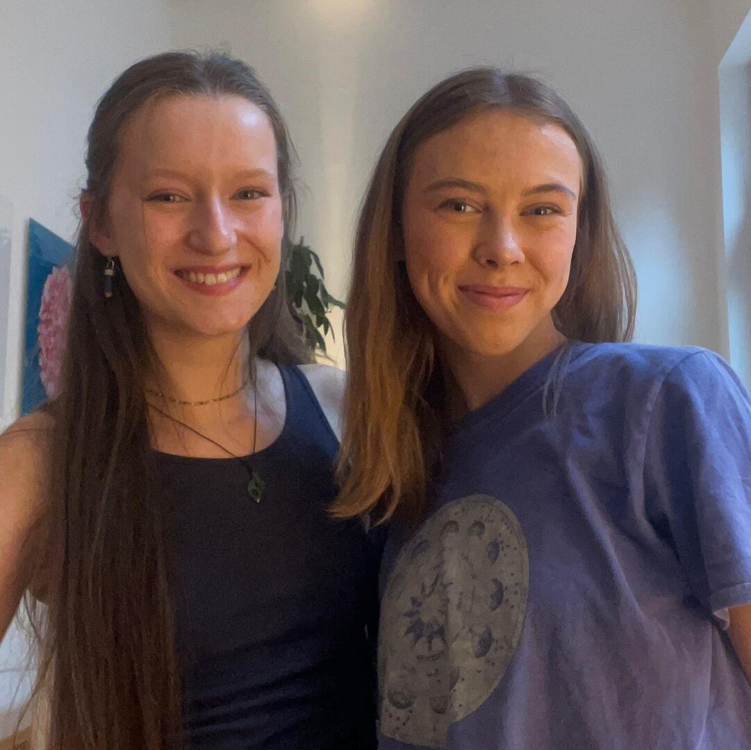 Die Austausch-Teilnehmerinnen Ellinor und Lilo