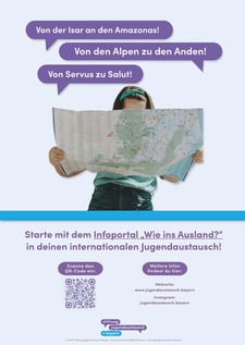 Plakat zum Infoportal für Regierungsbezirk Oberbayern